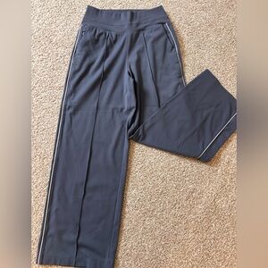 Athleta Women’s Grayish Blue Joggers with White Side Stripe